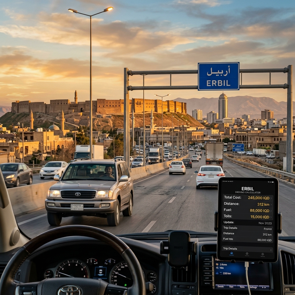 Erbil Road Trip Budget & Driving Cost Calculator Guide (2026 Update)