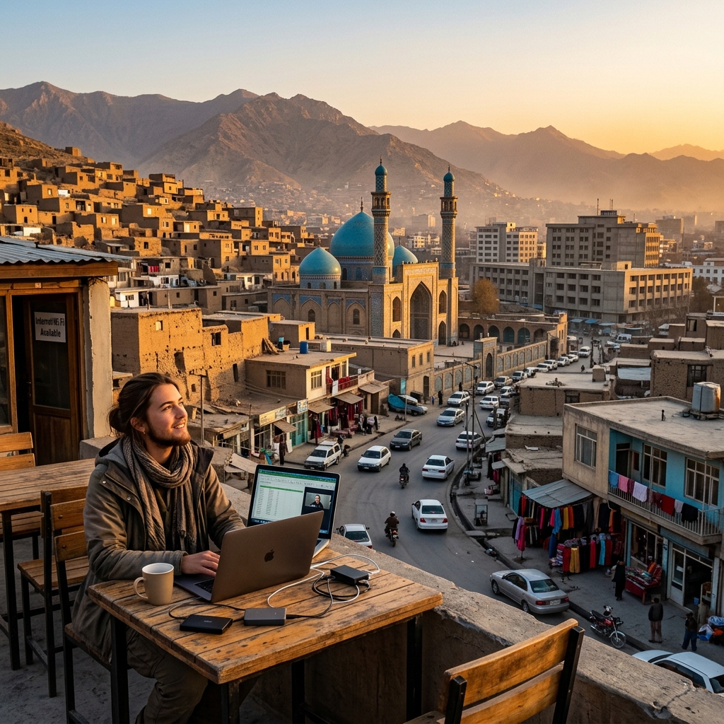 Kabul Digital Nomad Budget & Living Guide (2026): Internet, Costs & Frontier Remote Work