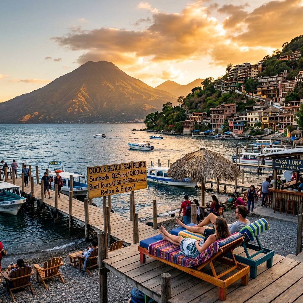 Lake Atitlan Beach, Dock & Sunbed Cost Guide (2026 Prices & Budgets)