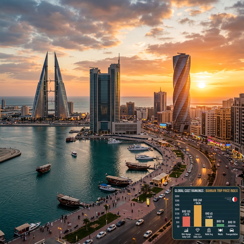 Manama Travel Budget & Global Cost Rankings 2026: Bahrain Trip Price Index