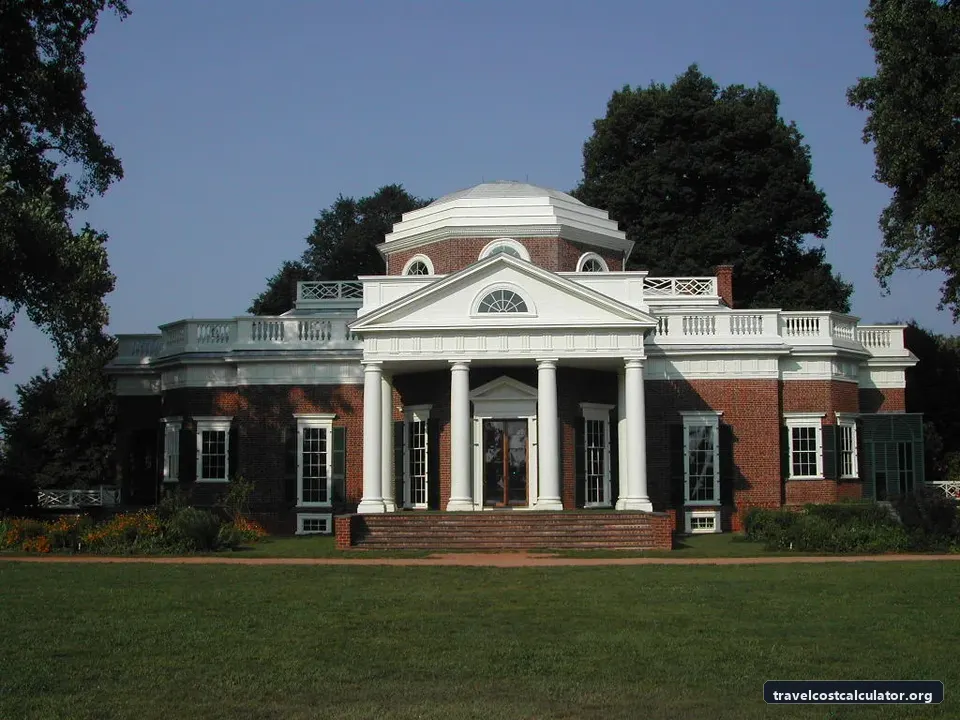 Monticello and the University of Virginia in Charlottesville