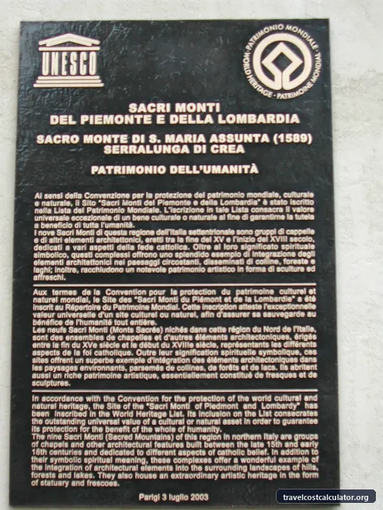 Sacri Monti of Piedmont and Lombardy